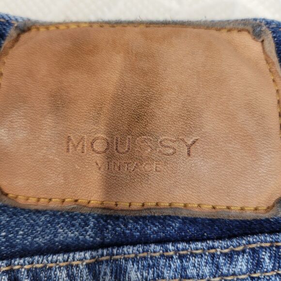 Moussy Vintage Jeans Womens Size 26 Distressed Mid Rise Cropped Skinny - Picture 10 of 15